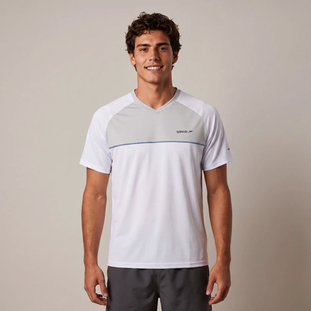 Camiseta Masculina Tricolor - BRANCO