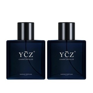 YCZ Midnight Marine Man Eau de Parfum 50ml Aroma Amadeirado de Âmbar Longa Duração Presente Edp Intenso Ousado Fragrânci