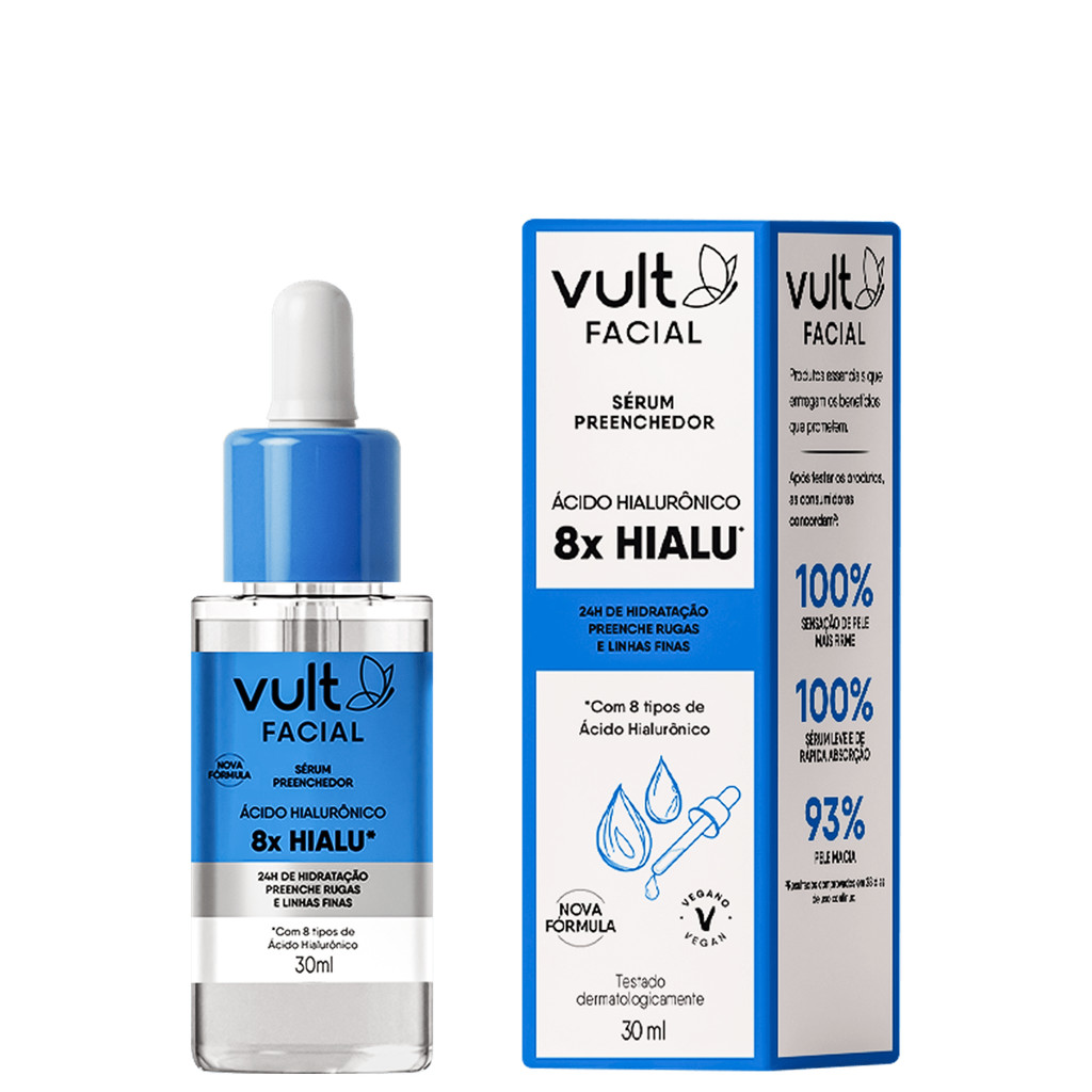Vult Facial Hialuronico Serum Preenchedor 30ml