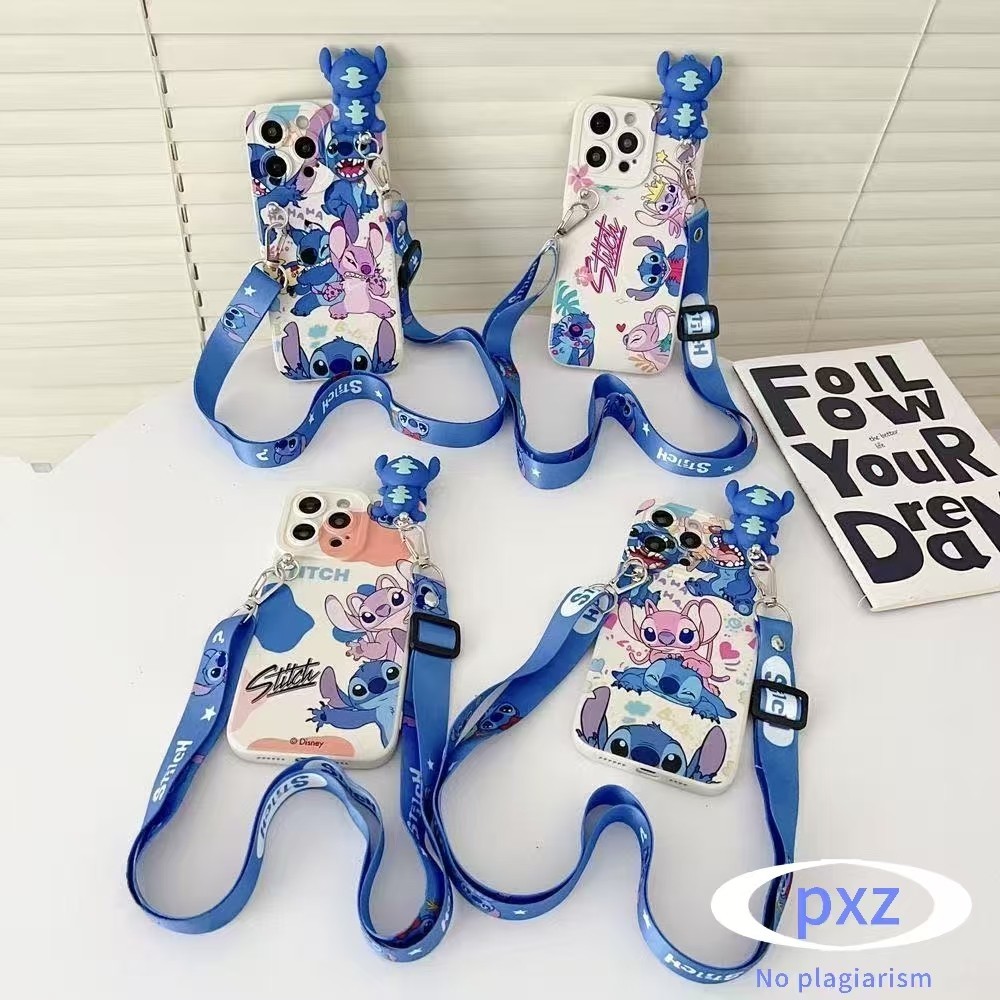 Para Samsung S22 S22 Plus S22 Ultra S21 FE S23 S24 S25 S26 3D Ponto De Pelúcia Crossbody Cabo Caso Telefone