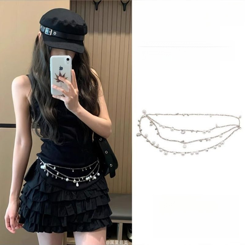 Acessórios de corrente de cintura acessórios saia de menina quente high-end acessórios de corrente de Metal c