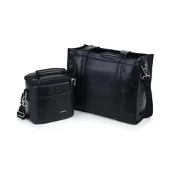 Kit Bolsa Tote Midi com Alça + Térmica Move Mini Preta