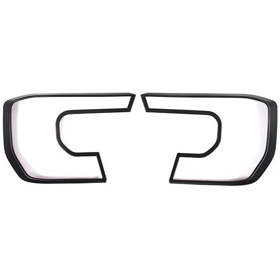 2 Pçs Preto Fosco Farol Dianteiro Do Carro Capa Guarnição Para Ford Ranger 2023 Acessórios Exteriores Automóveis (Estilo