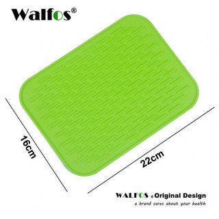 Base de silicone resistente ao calor Walfos para isolamento, suporte para panelas e tapete de drenagem MDYX