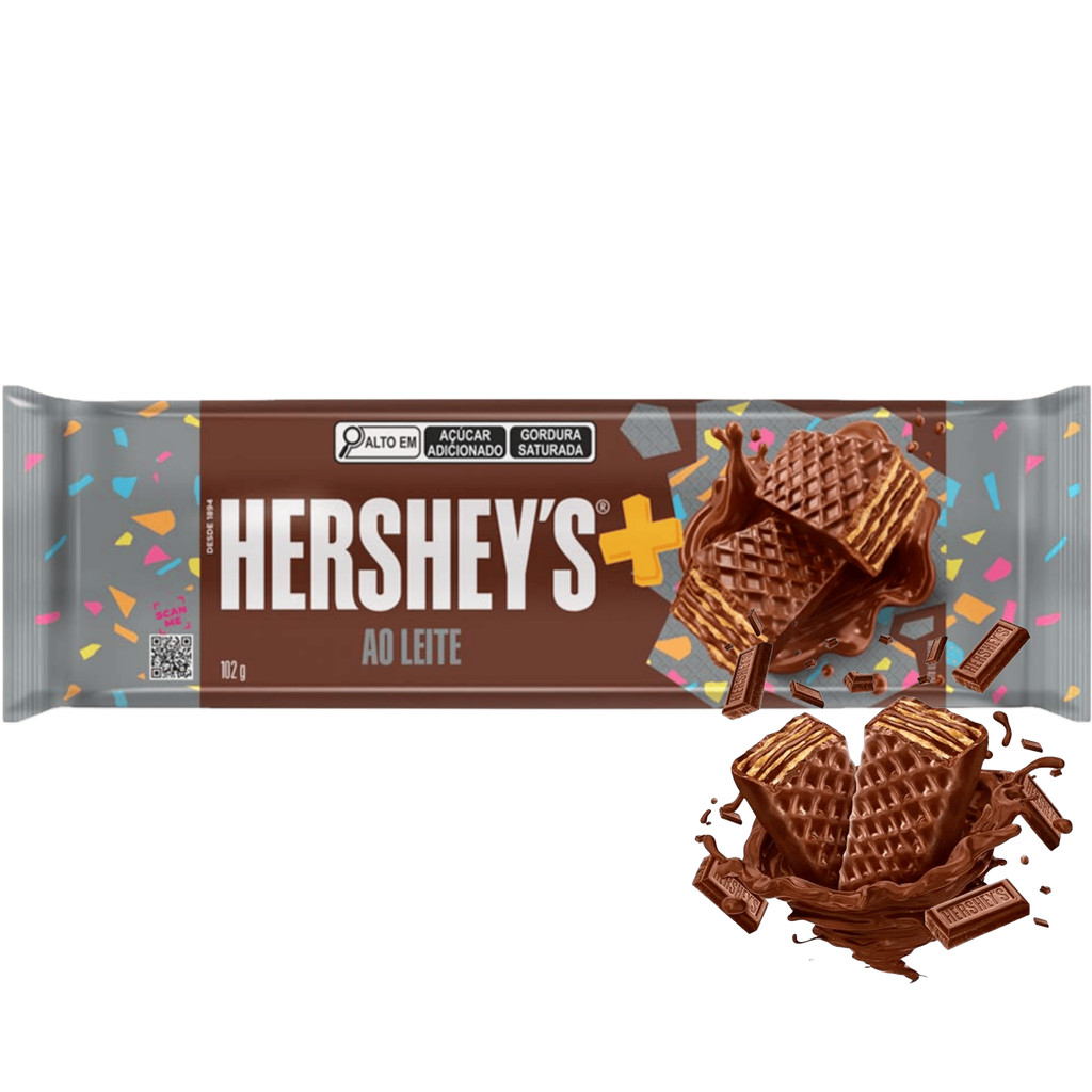 Hershey's Chocolate wafer mais ao leite 102g