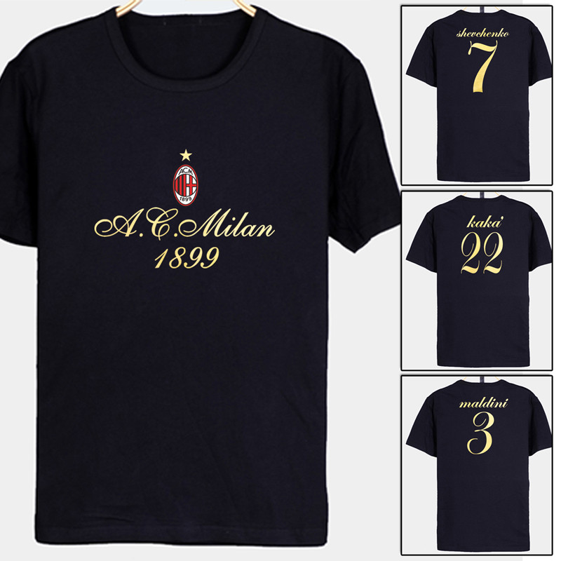 Camiseta de algodão AC Milan Classic Kacain Zaji Martini