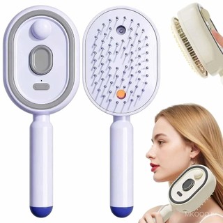 Escova Elétrica com Névoa Nano Hidratação e Almofada de Ar para Massagem Capilar