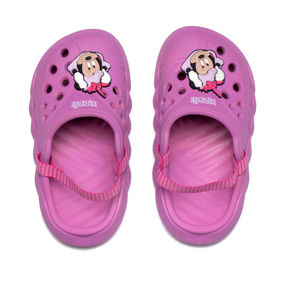 Sandália Babuche Infantil Grendene Dreamy Baby Minnie Rosa