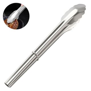 Pegador Pinça para Churrasco Saladas e Alimentos 33cm Aço Inox Dasshaus