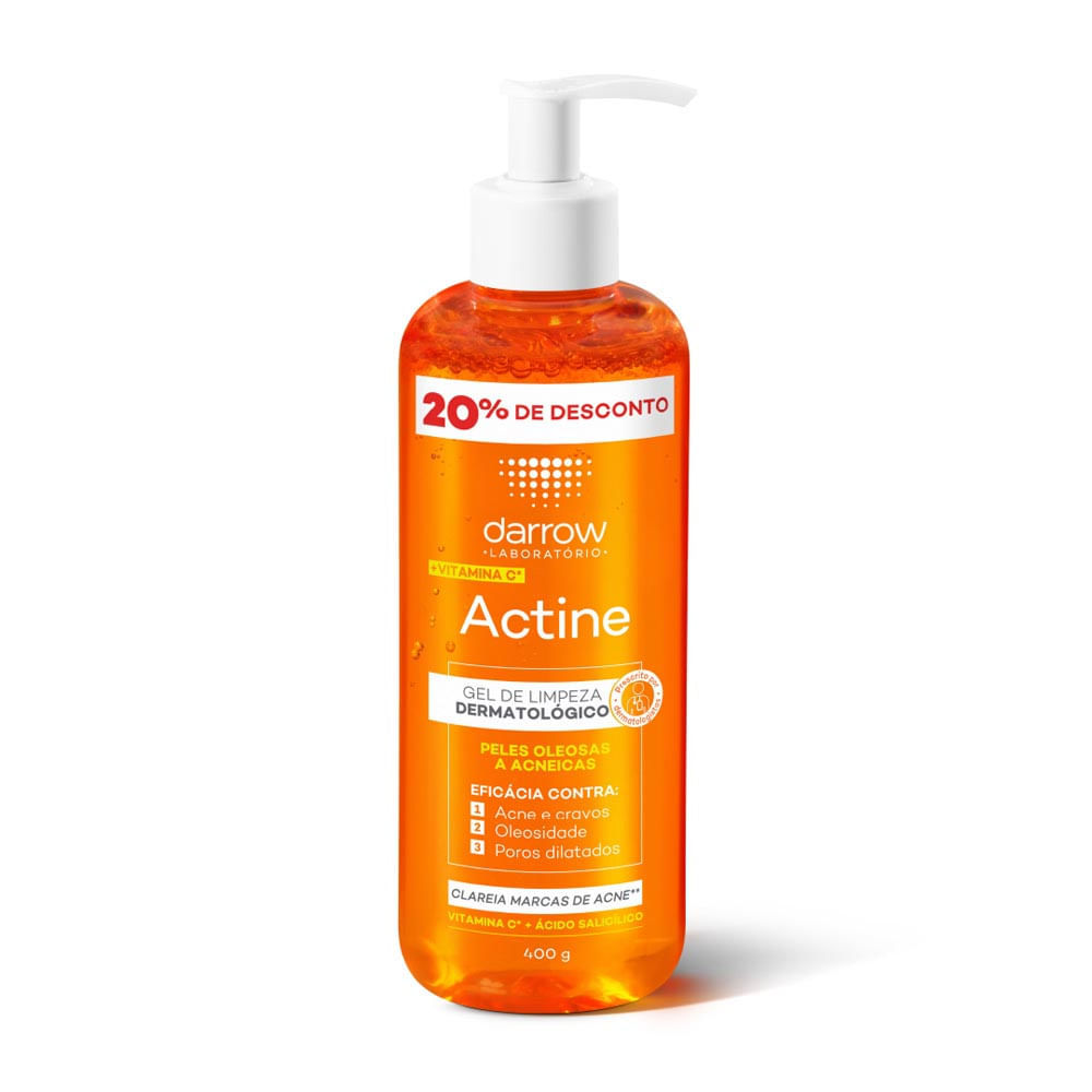 Actine Gel de Limpeza Dermatológico Darrow Vitamina C com 20% de Desconto 400g