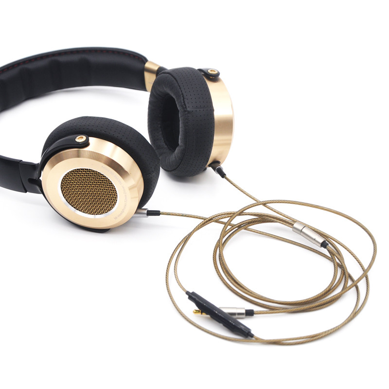 Earmax adequado para Xiaomi 3.5mm a 2.5mm 1MORE fone de ouvido microfone de cont