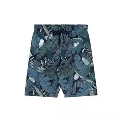 Bermuda Infantil Menino Moletom Com Cordão Elian Azul