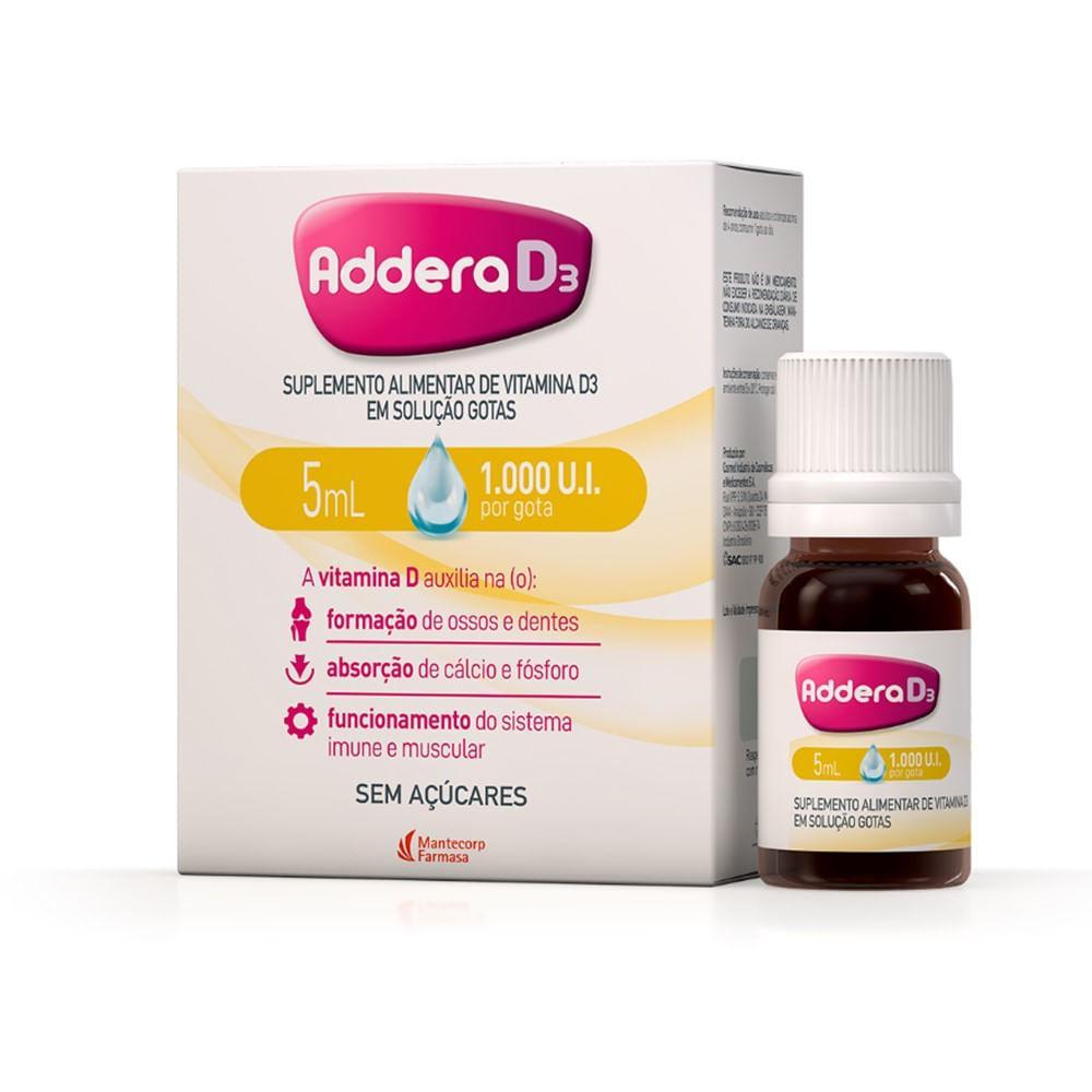Vitamina D Addera 1000UI Gotas - 5mL