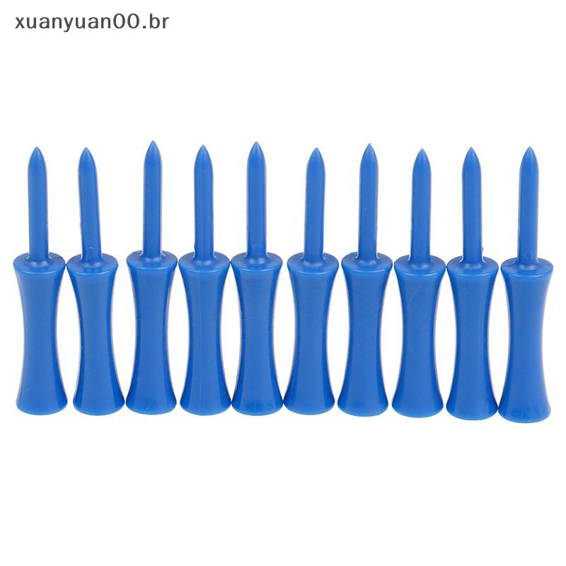 XUANY 50 Pçs/set Plástico Step Down Golf Tees Controle De Altura Azul 2.68 Polegadas