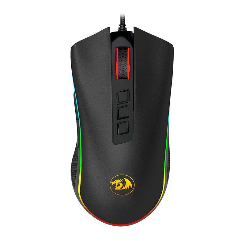 Mouse Gamer Redragon Cobra V3, RGB, 12400DPI, 8 Botoes, USB 2.0, Preto, M711-V3 — oferta na Shopee