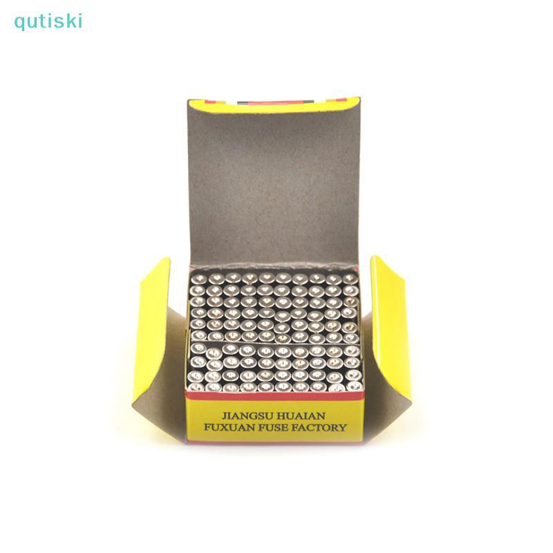 QUTI 100 Unidades/Caixa 5 * 20mm 3.15A 250V Fusíveis 3.15 Amp Tubo De Vidro Fusível De Sopro Rápido ZON