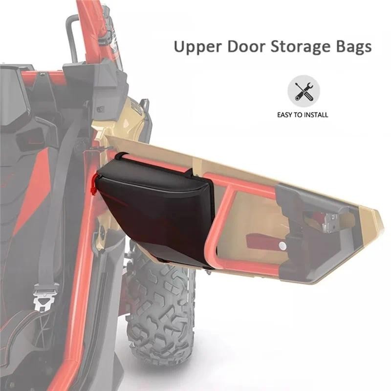 A72M-Motocicleta ATV UTV Porta Lateral Saco De Armazenamento Organizador Para Can-Am Maverick X3 MAX