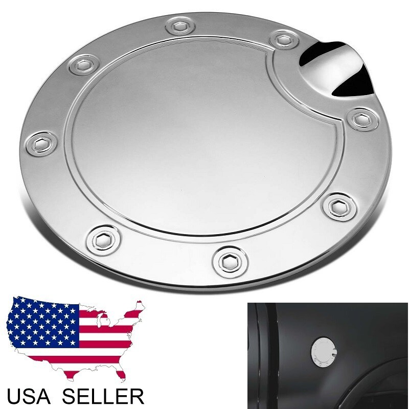 Ajuste 1994-2001 Ram 1500/1995-2002 2500 3500 Guarnição Da Tampa Porta De Gás Combustível Cromado