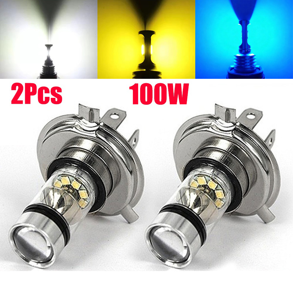 2 Unidades Farol LED Para Carro H4 H7 Luz De Neblina Super Brilhante H8 H9 H11 9005 HB3 9006 HB4 Diurna Automática H3 H1