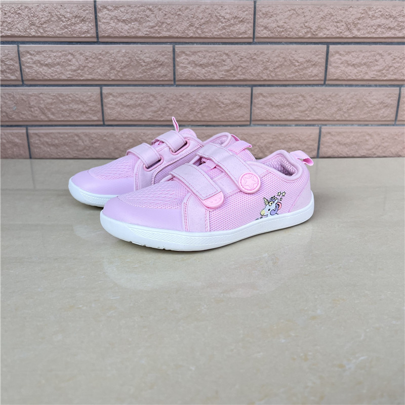 Comércio exterior primavera outono rosa Velcro sapatos esportivos infantis meninas impressão dos desenhos animados tênis
