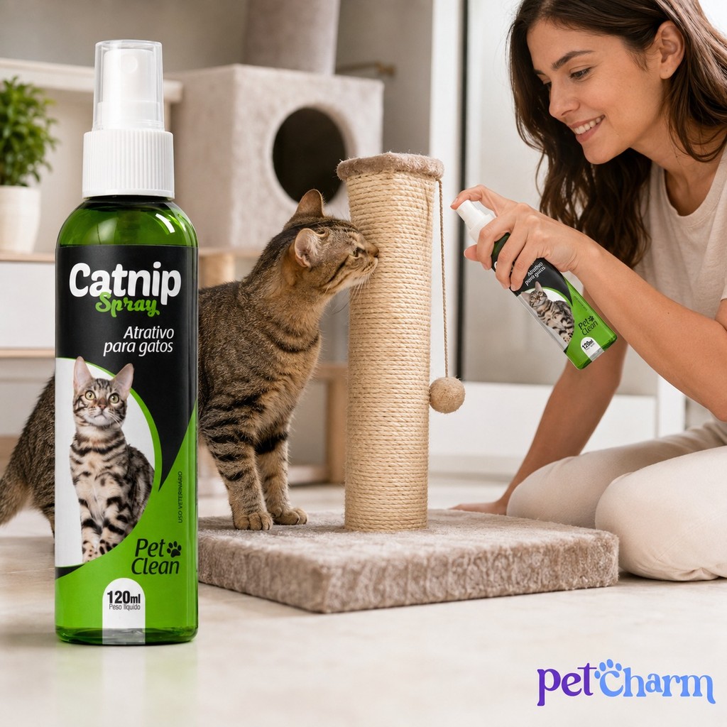 Catnip Spray Líquido Atrativo para Gatos Pet Clean - 120 ml · foto 2