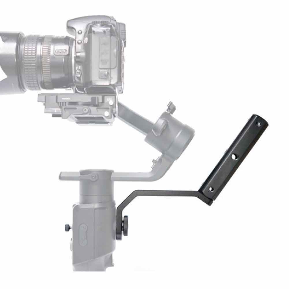 Alça estabilizadora punho de extensão portátil para Feiyu AK2000/4000 Moza AIR2 com parafusos 1/4 e 3/8 Material de