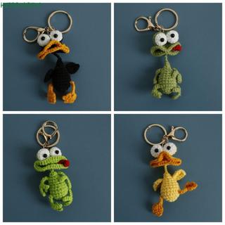 Chaveiros De Crochê , Pingente De Boneca De Pato Bonito Engraçado Dos Desenhos Animados , Chaveiro De Tricô Tecido Anima