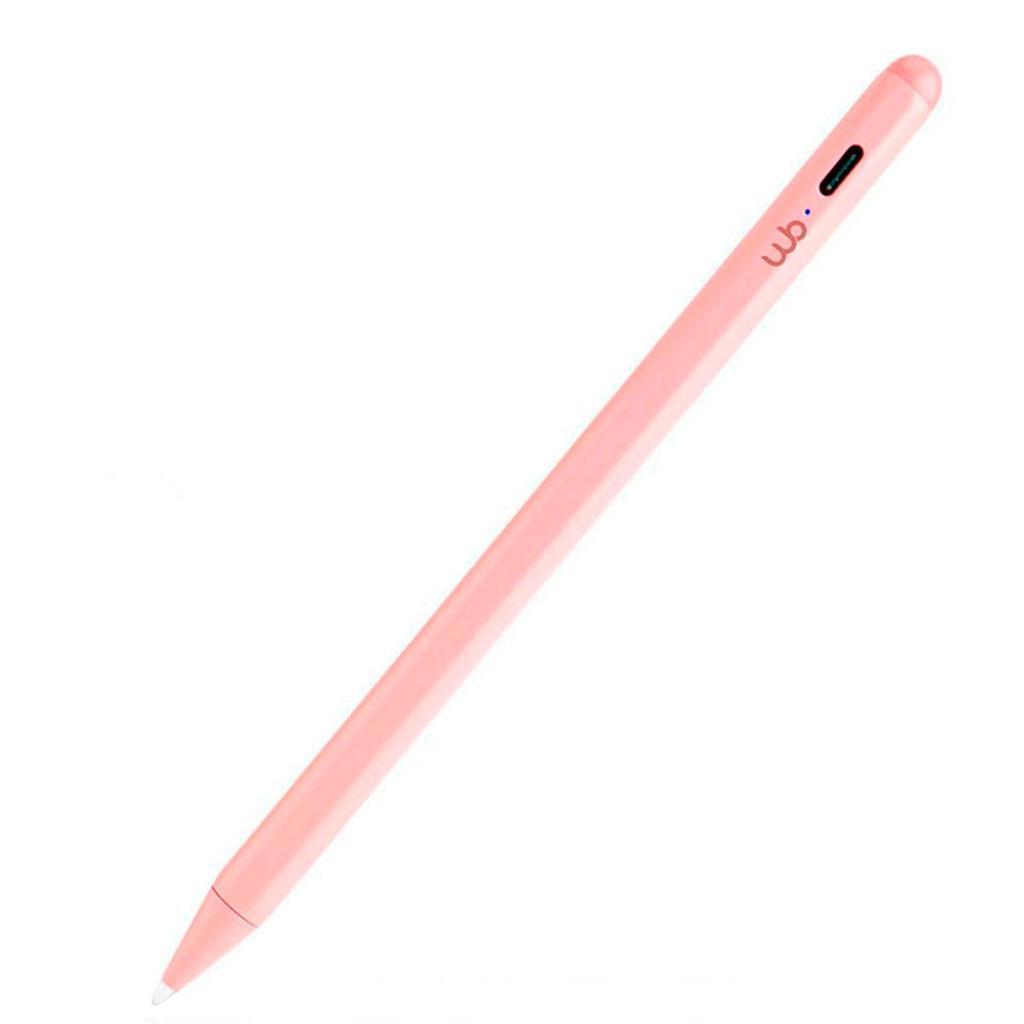 Caneta Pencil WB Para iPad com Palm Rejection e Ponta de Alta Precisão 1.0mm Cor:Rosa