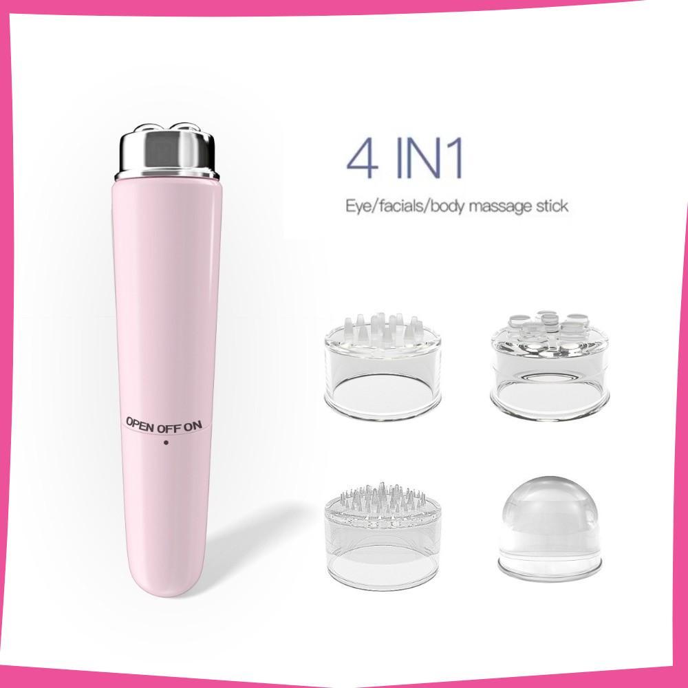Massageador Facial Elétrico , Mini Instrumentos De Beleza Ocular ABS , Massagem Portátil De Micro Vibração