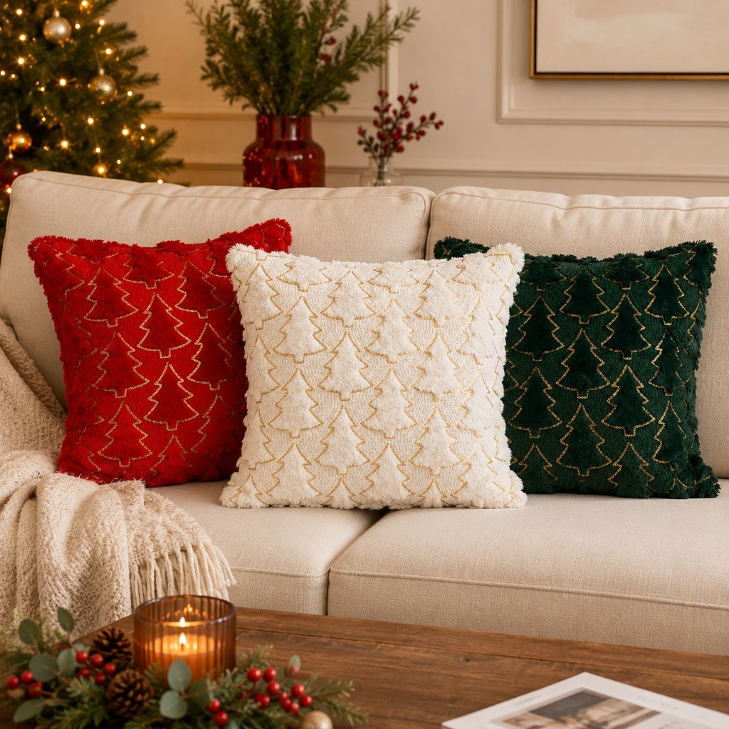 Capa Para Almofada De Natal Luxo Decoração Natalina