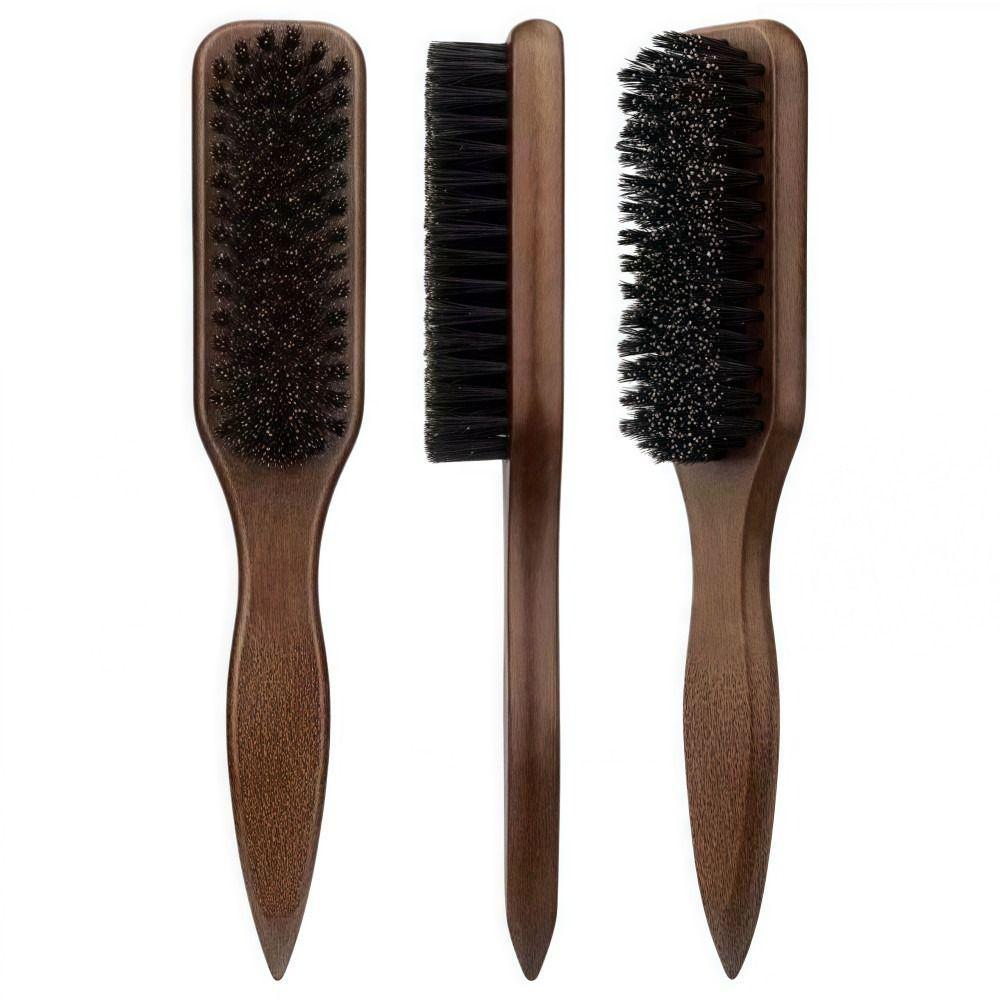 Escova De Cerdas Estilo Barbeiro MIBEAUTY , Cabelo Com De Javali Para Penteados , Controle De Borda
