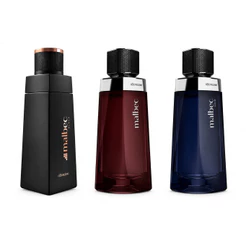 Kit 3 Perfumes Malbeck Masculino – Noir + Black + Original | Aroma Marcante, Alta Fixação e Projeção Duradoura