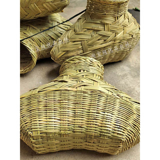 Cesta de peixe à moda antiga pura mão-tecido bambu cesta traseira tamanho grande peixe cesta de bambu pesca especial bam