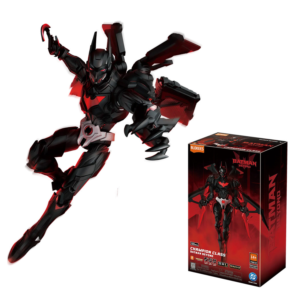 Boneco Articulado Montável Blokees DC Batman Beyond Champion Class Colecionável Model Kit