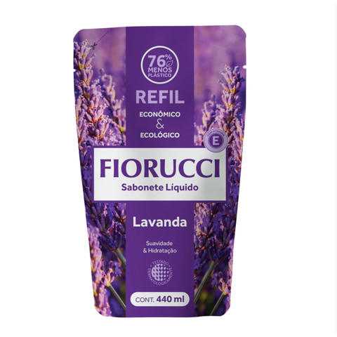 Sabonete Fiorucci Lavanda, Liquido, Refil, 440Ml
