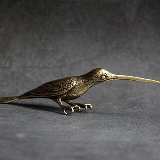 Mesa de escritório sólida pequenos ornamentos pica-pau Bronze chá ornamentos para animais de estimação artesanato presen