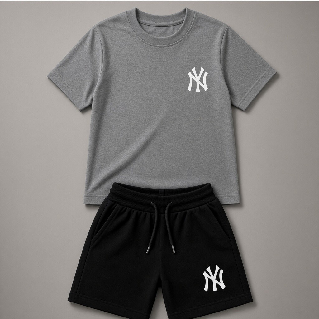 kit Conjunto Infantil Menino Bermuda e Camiseta Curta 100% Algodão Criança estilosa Tamanho 2 ao 16