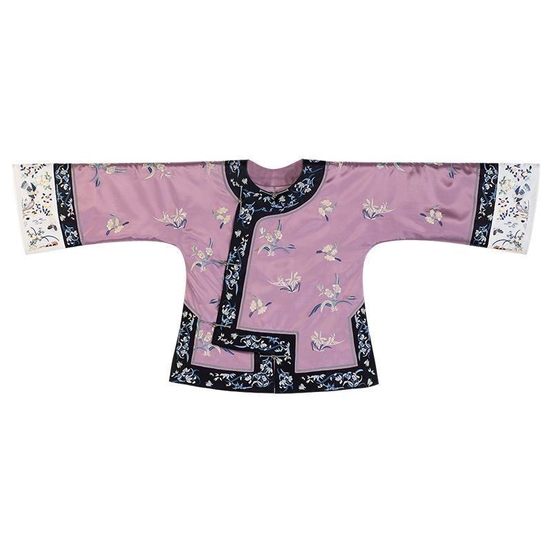 Flower Shadow | 2024 Spring New Arrival | Exquisitely Printed Retro Chinese Style Round Neck Daily Top with Chinese Knot