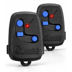 2 Controle Remoto Nice Peccinin Para Portão Eletrônico Cor Preto