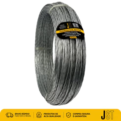 Cordoalha para Curral 4mm 3 Fios 250m JST Arame Liso Galvanizado 1000kgf
