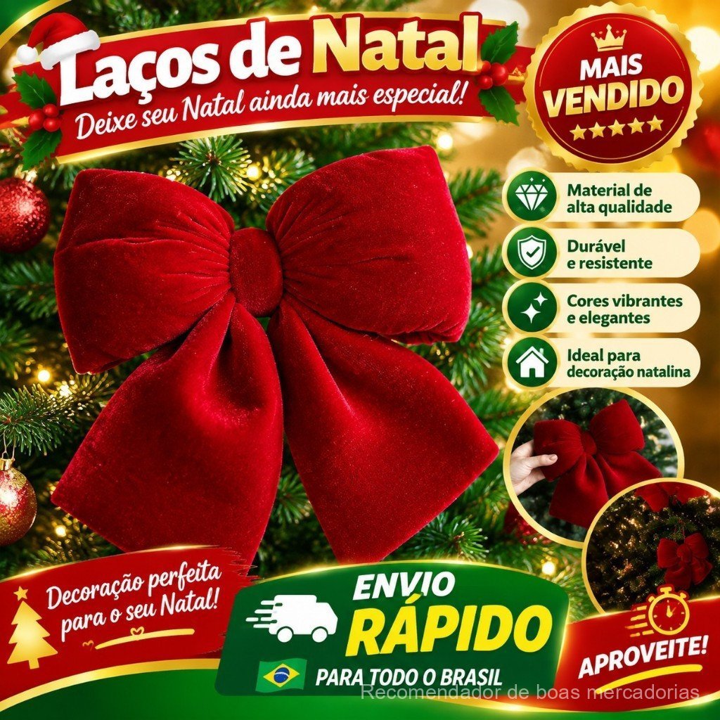 3 laços de Natal em veludo, cor bordô, tamanho grande, decoração suspensa de alta qualidade para árvores e eventos M2ZL