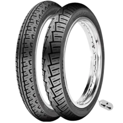 Kit Par Pneu Moto Maggion 100/90-18 Traseiro / 80/100-18 Dianteiro Fan Titan Factor YBR Uso Sem Câmara + 2 Válvulas