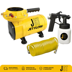 Compressor de Ar Direto JST Jet Flow 1/2HP Bivolt com Pistola e Mangueira