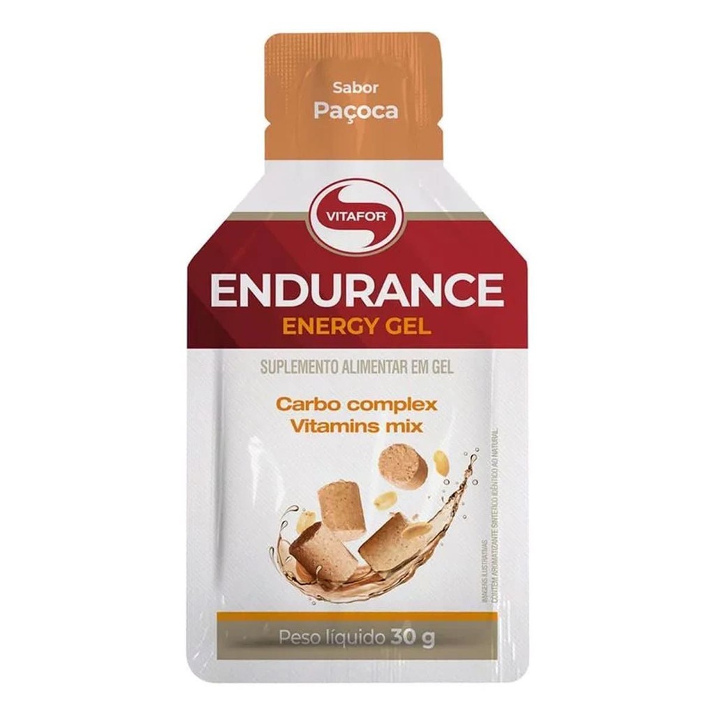 Endurance Energy Gel - 1 Sachê 30g Paçoca - Vitafor em Oferta na Shopee