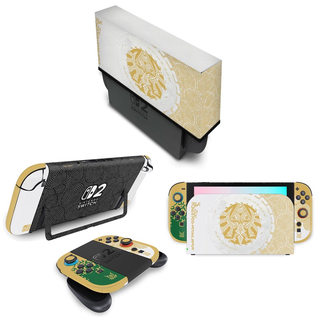 Kit Capa e Skin Anti-Rage para Nintendo Switch 2 - Zelda Tears of the Kingdom Edition