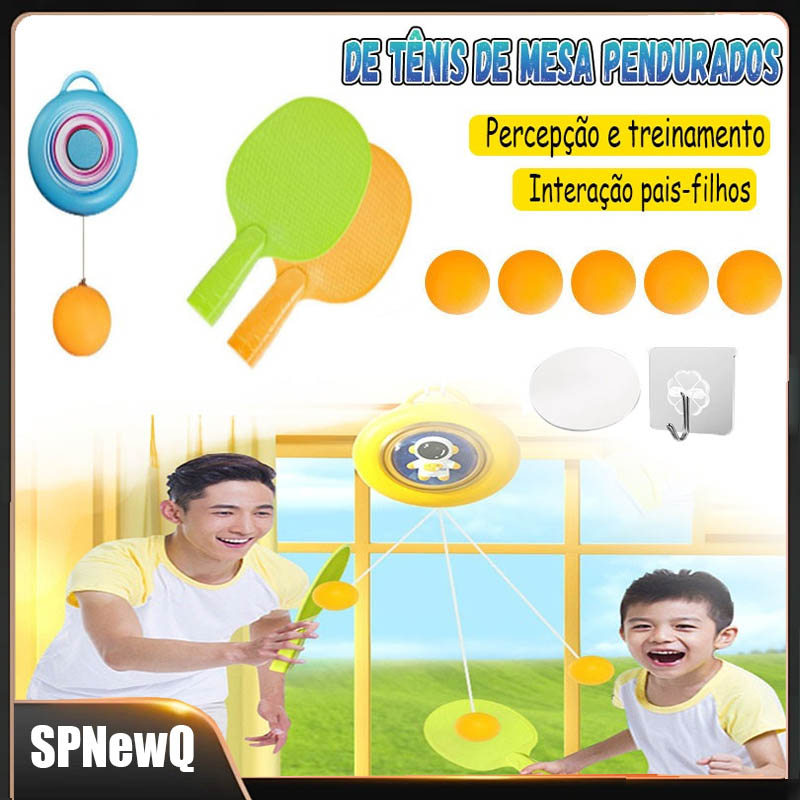 Tênis De Parede Para Pais E Filhos Com Brinquedo Robótico Conjunto De Auto-treino Para Tênis De Mesa Suspenso