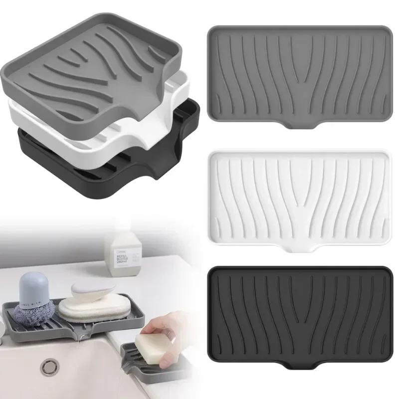 Tapete De Torneira De Silicone , Bandeja Para Pia De Cozinha , Dispensador De Sabão , Esponja , Almofada De Drenagem , R