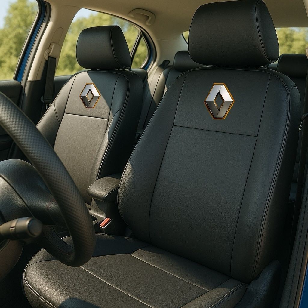 Capas de Banco em CouroImpermeável Sandero Clio Logan Duster Oroch em Oferta na Shopee