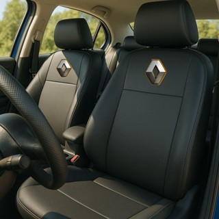 Capas de Banco em CouroImpermeável Sandero Clio Logan Duster Oroch em Oferta na Shopee