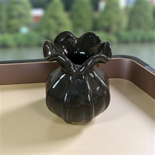 Vaso Trouxinha Médio Feito de Cerâmica Preto Para Decoração em Oferta na Shopee